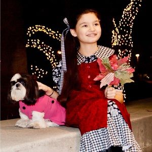 The manhattans a beautiful vintage girls dress with floral patterns and a color